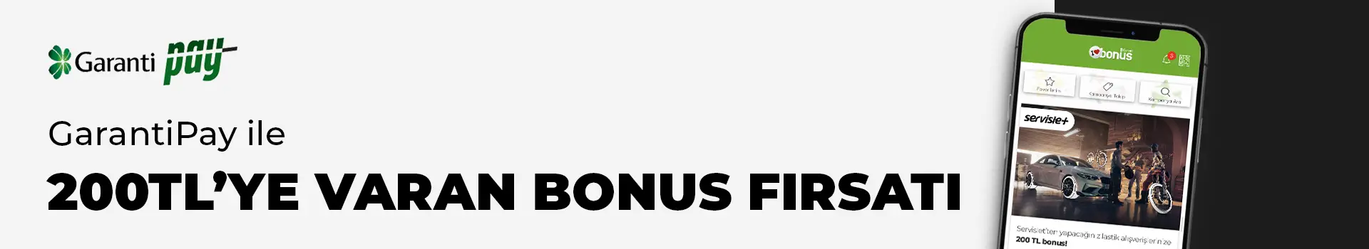 GarantiPay ile 200 TL Bonus Kampanyası
